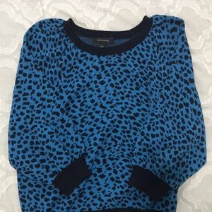 Ann Taylor blue animal print sweater.